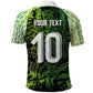 Nigeria National Football Custom Polo Shirt Super Eagles-Shoulders Sleeves Armor - African Pride