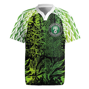 Nigeria National Football Custom Rugby Jersey Super Eagles-Shoulders Sleeves Armor - African Pride