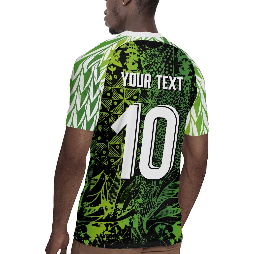 Nigeria National Football Custom Rugby Jersey Super Eagles-Shoulders Sleeves Armor - African Pride