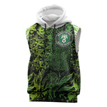 Nigeria National Football Custom Sleeveless Hoodie Super Eagles-Shoulders Sleeves Armor - African Pride