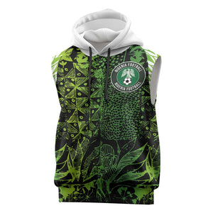 Nigeria National Football Custom Sleeveless Hoodie Super Eagles-Shoulders Sleeves Armor - African Pride