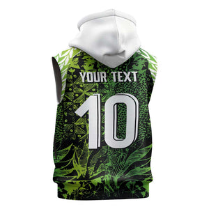 Nigeria National Football Custom Sleeveless Hoodie Super Eagles-Shoulders Sleeves Armor - African Pride