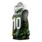 Nigeria National Football Custom Sleeveless Hoodie Super Eagles-Shoulders Sleeves Armor - African Pride