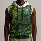Nigeria National Football Custom Sleeveless Hoodie Super Eagles-Shoulders Sleeves Armor - African Pride
