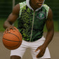 Nigeria National Football Custom Sleeveless Zip Hoodie Super Eagles-Shoulders Sleeves Armor - African Pride