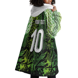 Nigeria National Football Custom Wearable Blanket Hoodie Super Eagles-Shoulders Sleeves Armor - African Pride