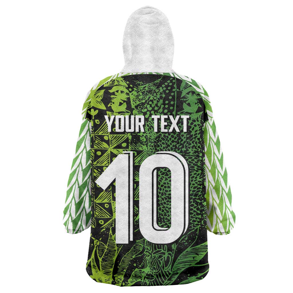 Nigeria National Football Custom Wearable Blanket Hoodie Super Eagles-Shoulders Sleeves Armor - African Pride