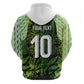 Nigeria National Football Custom Zip Hoodie Super Eagles-Shoulders Sleeves Armor - African Pride