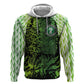 Nigeria National Football Custom Zip Hoodie Super Eagles-Shoulders Sleeves Armor - African Pride