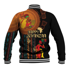 Happy Kwanzaa African Baseball Jacket - Tribal Pattern LT03