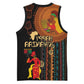 Happy Kwanzaa African Basketball Jersey - Tribal Pattern - African Pride