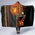 Happy Kwanzaa African Hooded Blanket - Tribal Pattern