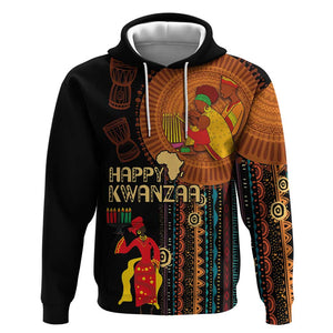 Happy Kwanzaa African Hoodie - Tribal Pattern
