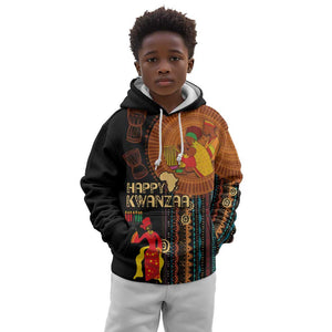 Happy Kwanzaa African Kid Hoodie - Tribal Pattern
