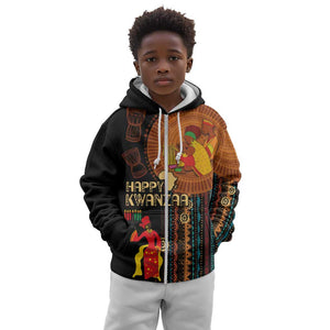 Happy Kwanzaa African Kid Hoodie - Tribal Pattern