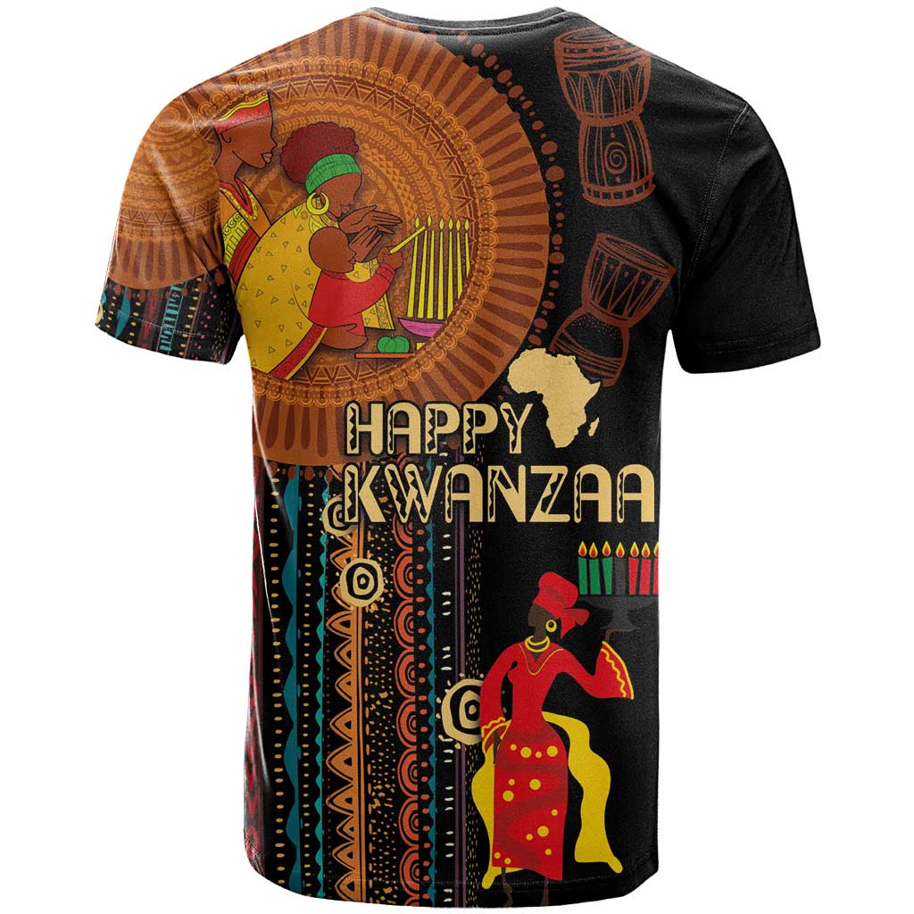 Happy Kwanzaa African T shirt - Tribal Pattern