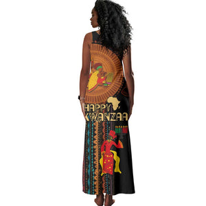 Happy Kwanzaa African Tank Maxi Dress - Tribal Pattern