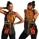 Happy Kwanzaa African Women Racerback Tank - Tribal Pattern