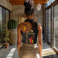 Happy Kwanzaa African Women Sleeveless Polo Shirt - Tribal Pattern
