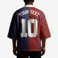 Custom Haiti National Football Kimono Red Blue The Half Sporty Design - African Pride