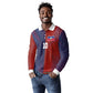 Custom Haiti National Football Long Sleeve Polo Shirt Red Blue The Half Sporty Design - African Pride
