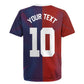 Custom Haiti National Football Rugby Jersey Red Blue The Half Sporty Design - African Pride