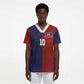 Custom Haiti National Football Scrub Top Red Blue The Half Sporty Design - African Pride