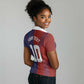 Custom Haiti National Football Women Polo Shirt Red Blue The Half Sporty Design - African Pride