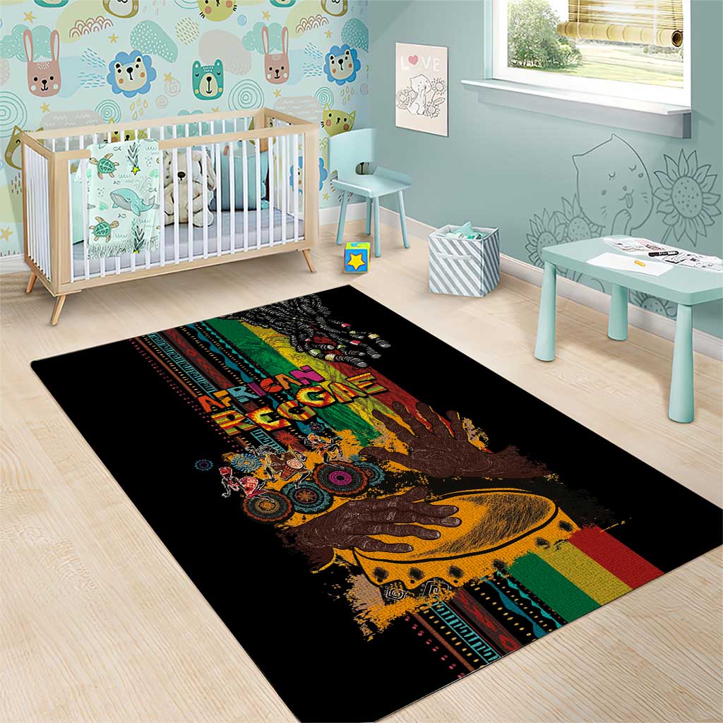 Afro-Caribbean Area Rug African and Reggae Art Music - African Pride