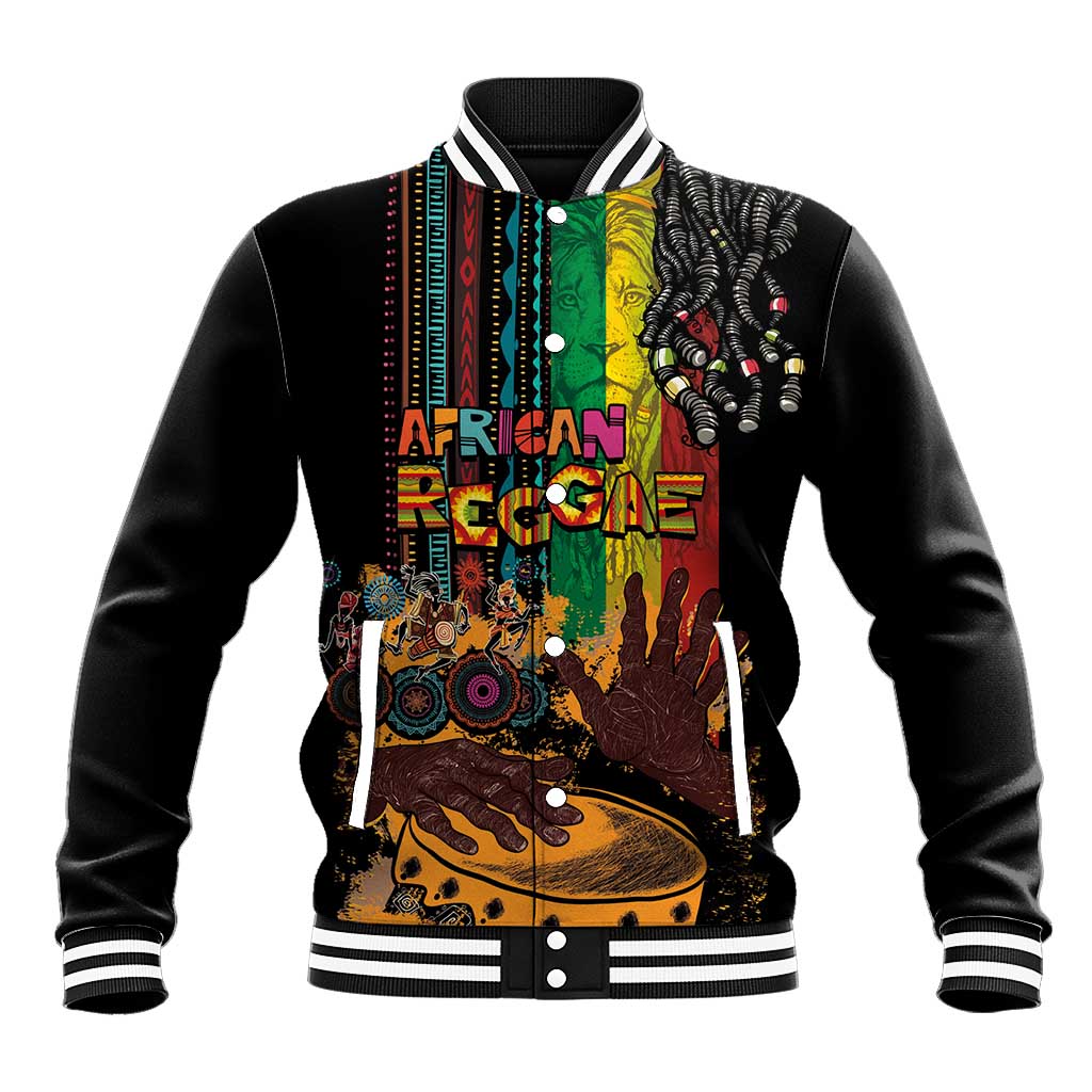 Afro-Caribbean Baseball Jacket African and Reggae Art Music - African Pride