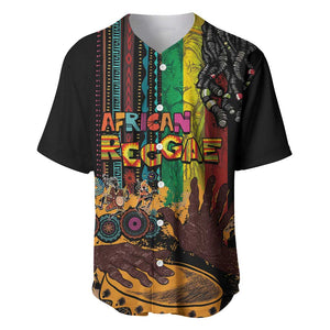 Afro-Caribbean Baseball Jersey African and Reggae Art Music - African Pride