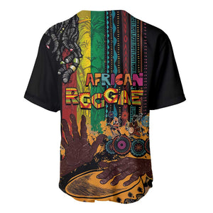 Afro-Caribbean Baseball Jersey African and Reggae Art Music - African Pride
