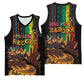 Afro-Caribbean Basketball Jersey African and Reggae Art Music - African Pride