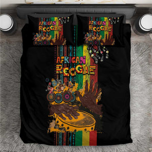Afro-Caribbean Bedding Set African and Reggae Art Music - African Pride