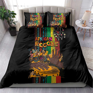 Afro-Caribbean Bedding Set African and Reggae Art Music - African Pride