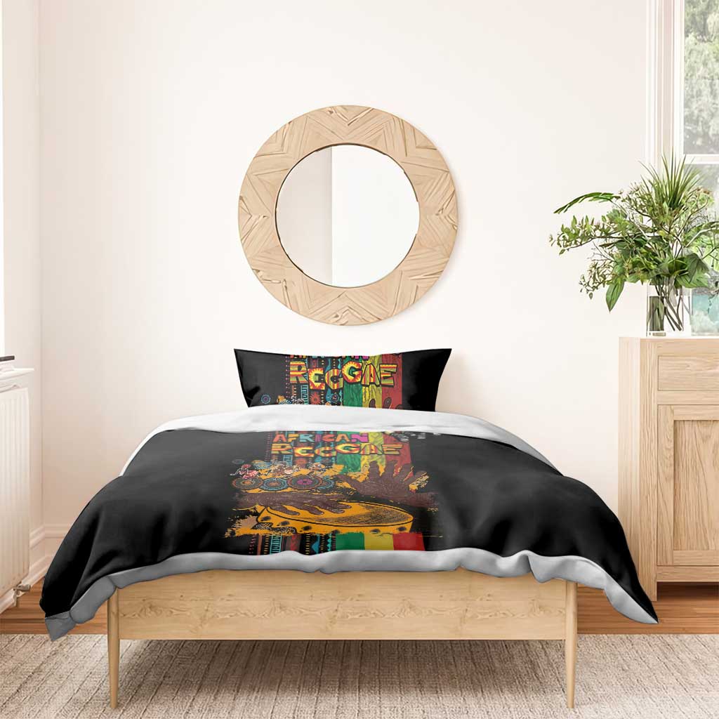 Afro-Caribbean Bedding Set African and Reggae Art Music - African Pride
