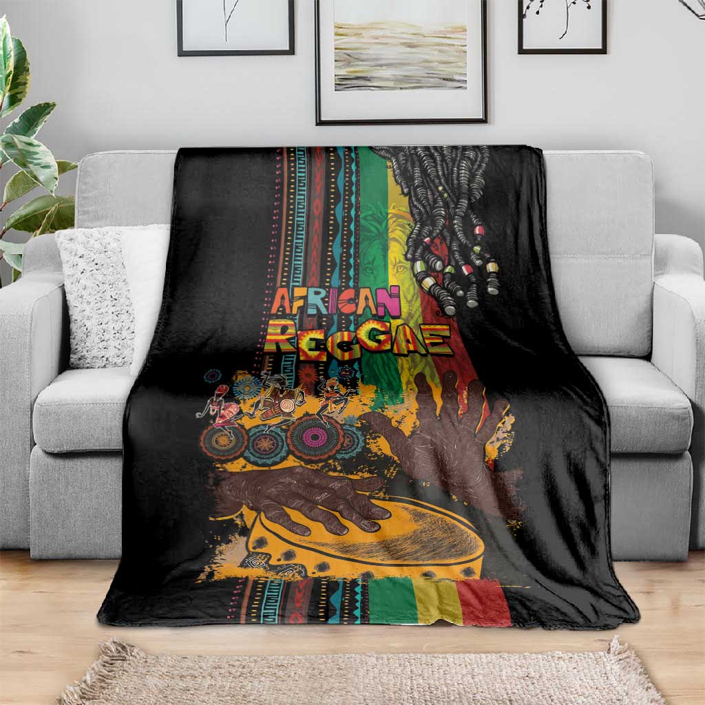 Afro-Caribbean Blanket African and Reggae Art Music - African Pride