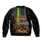 Afro-Caribbean Bomber Jacket African and Reggae Art Music - African Pride