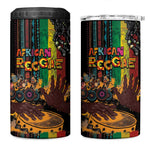 Afro-Caribbean 4 in 1 Can Cooler Tumbler African and Reggae Art Music - African Pride