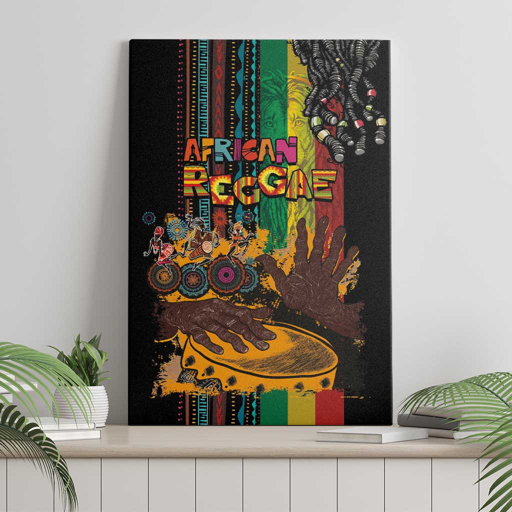Afro-Caribbean Canvas Wall Art African and Reggae Art Music - African Pride