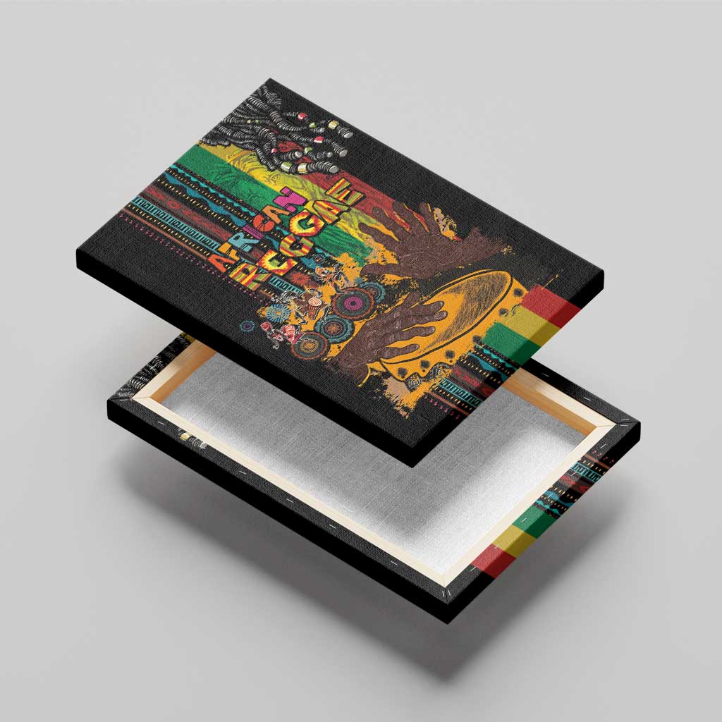 Afro-Caribbean Canvas Wall Art African and Reggae Art Music - African Pride