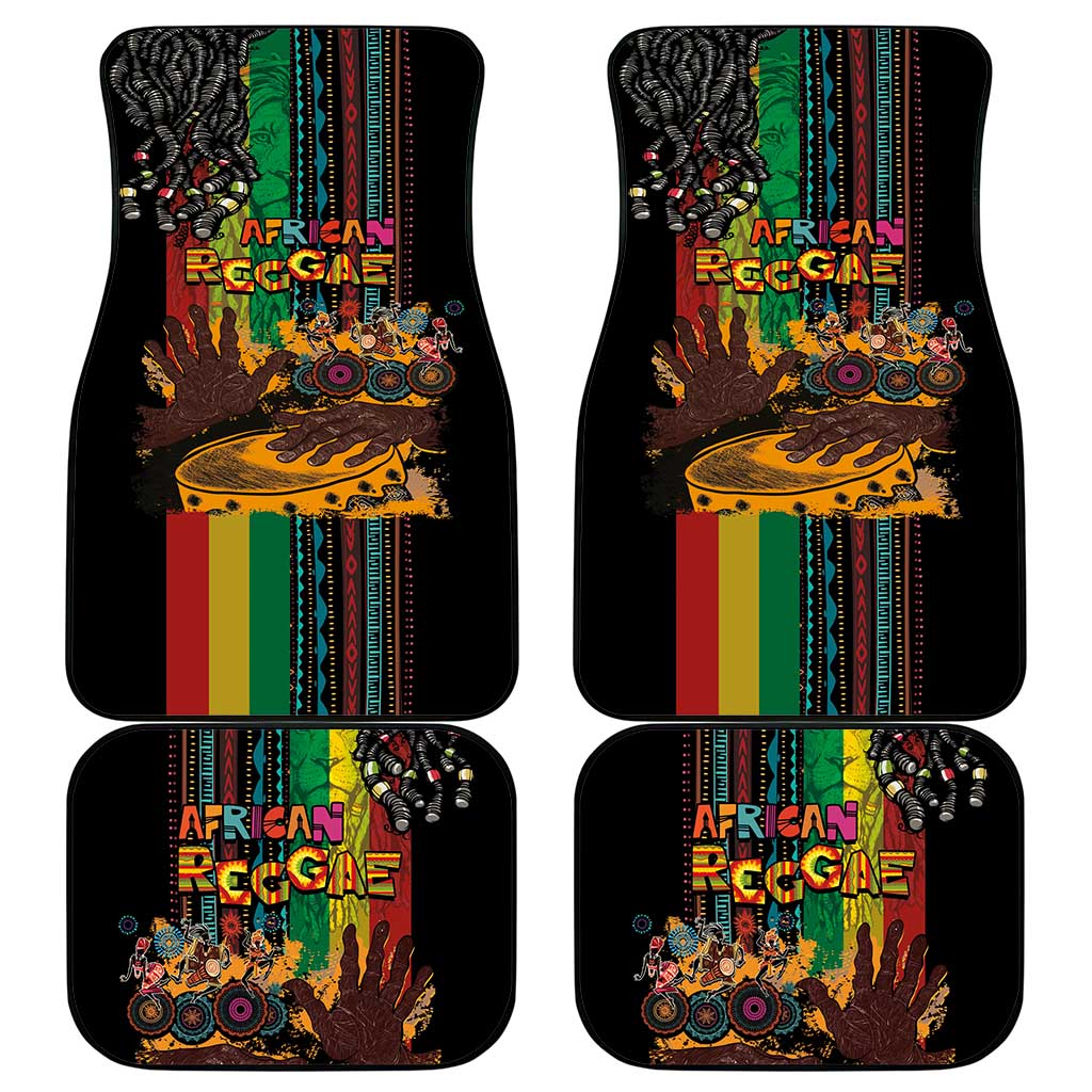Afro-Caribbean Car Mats African and Reggae Art Music - African Pride