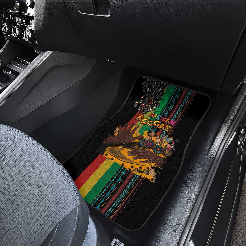 Afro-Caribbean Car Mats African and Reggae Art Music - African Pride