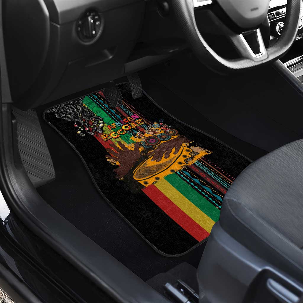 Afro-Caribbean Car Mats African and Reggae Art Music - African Pride