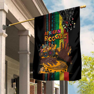Afro-Caribbean Garden Flag African and Reggae Art Music - African Pride