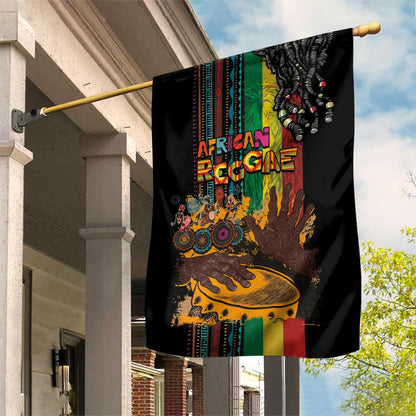 Afro-Caribbean Garden Flag African and Reggae Art Music - African Pride