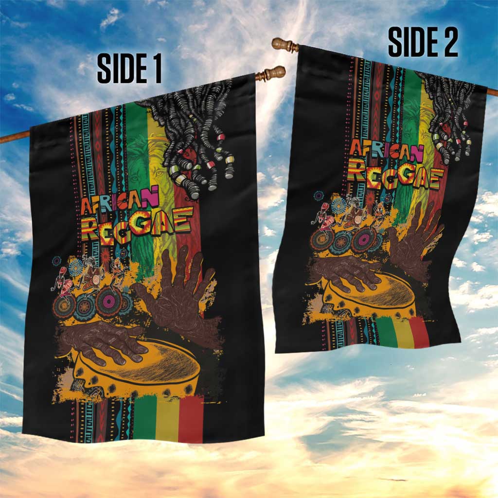 Afro-Caribbean Garden Flag African and Reggae Art Music - African Pride