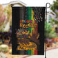 Afro-Caribbean Garden Flag African and Reggae Art Music - African Pride