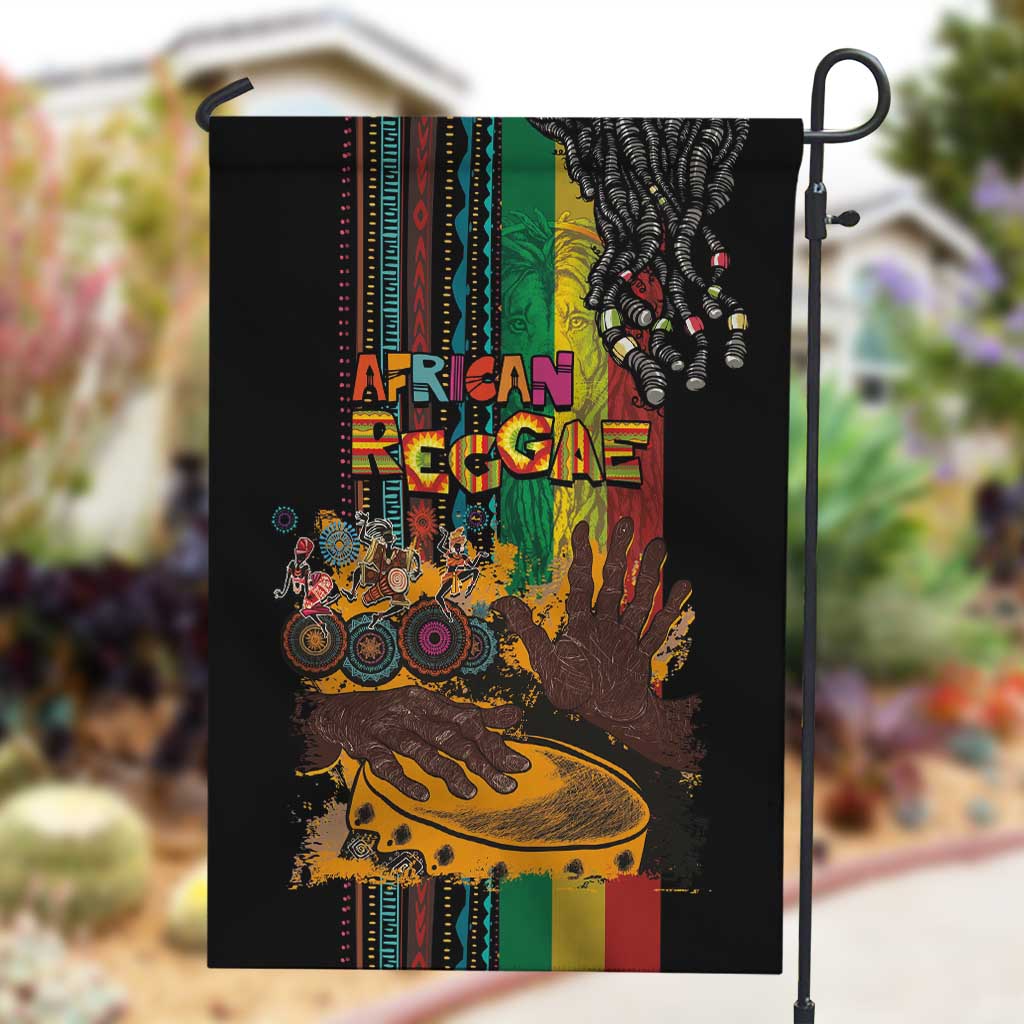 Afro-Caribbean Garden Flag African and Reggae Art Music - African Pride