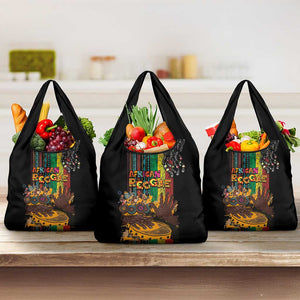 Afro-Caribbean Grocery Bag African and Reggae Art Music - African Pride